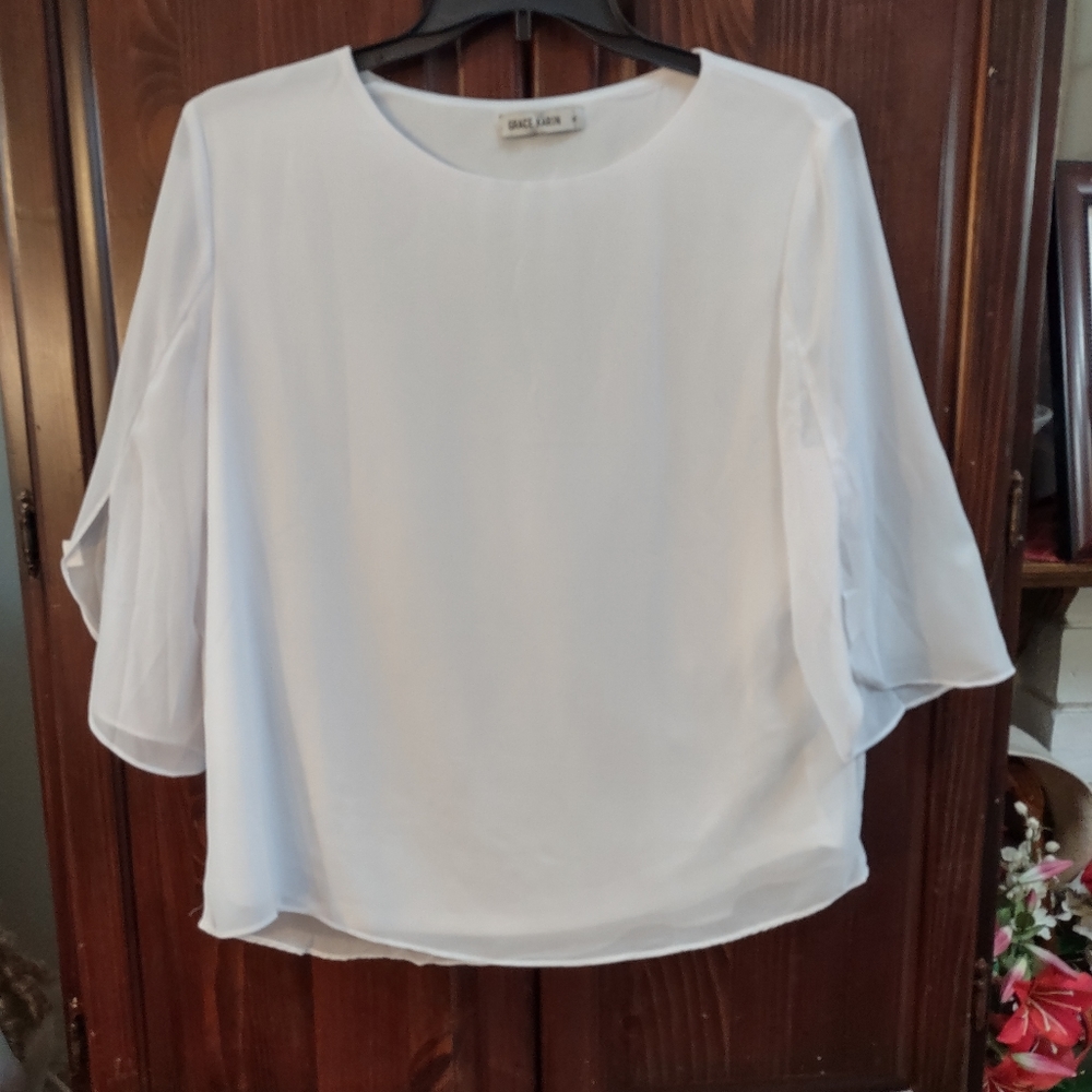 Chiffon flowy tunic